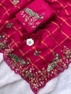 JK Georgette Thread Work Border Sarees Bulk Orders In India